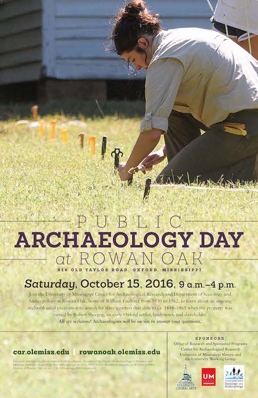 poster for 2016 Archaeology Day